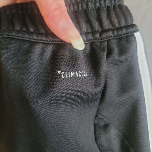 adidas Track Pants Womens S Black ClimaCool Drawstring Ankle Zip Training Gym - Picture 15 of 16